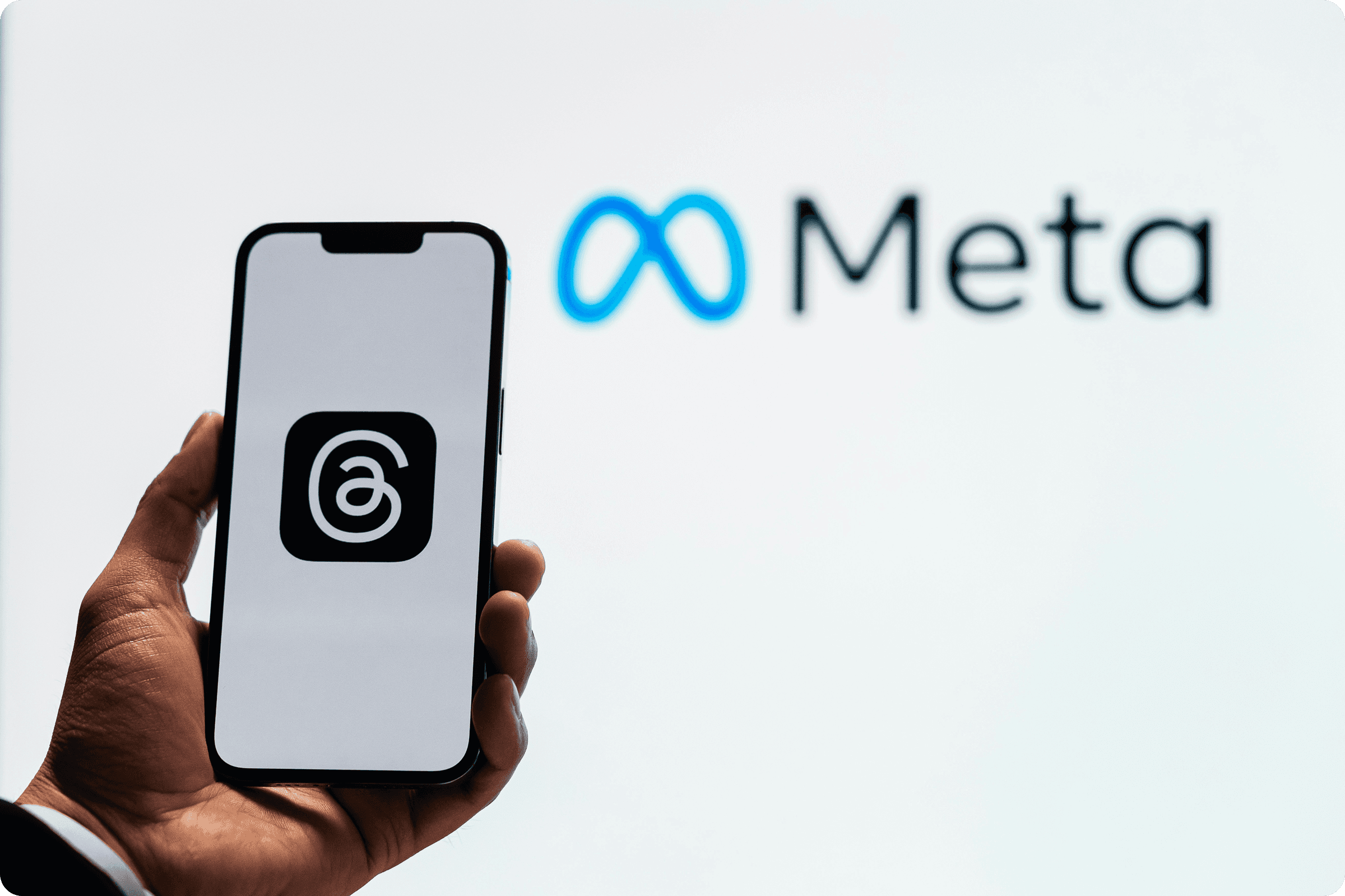 Meta app on a smartphone