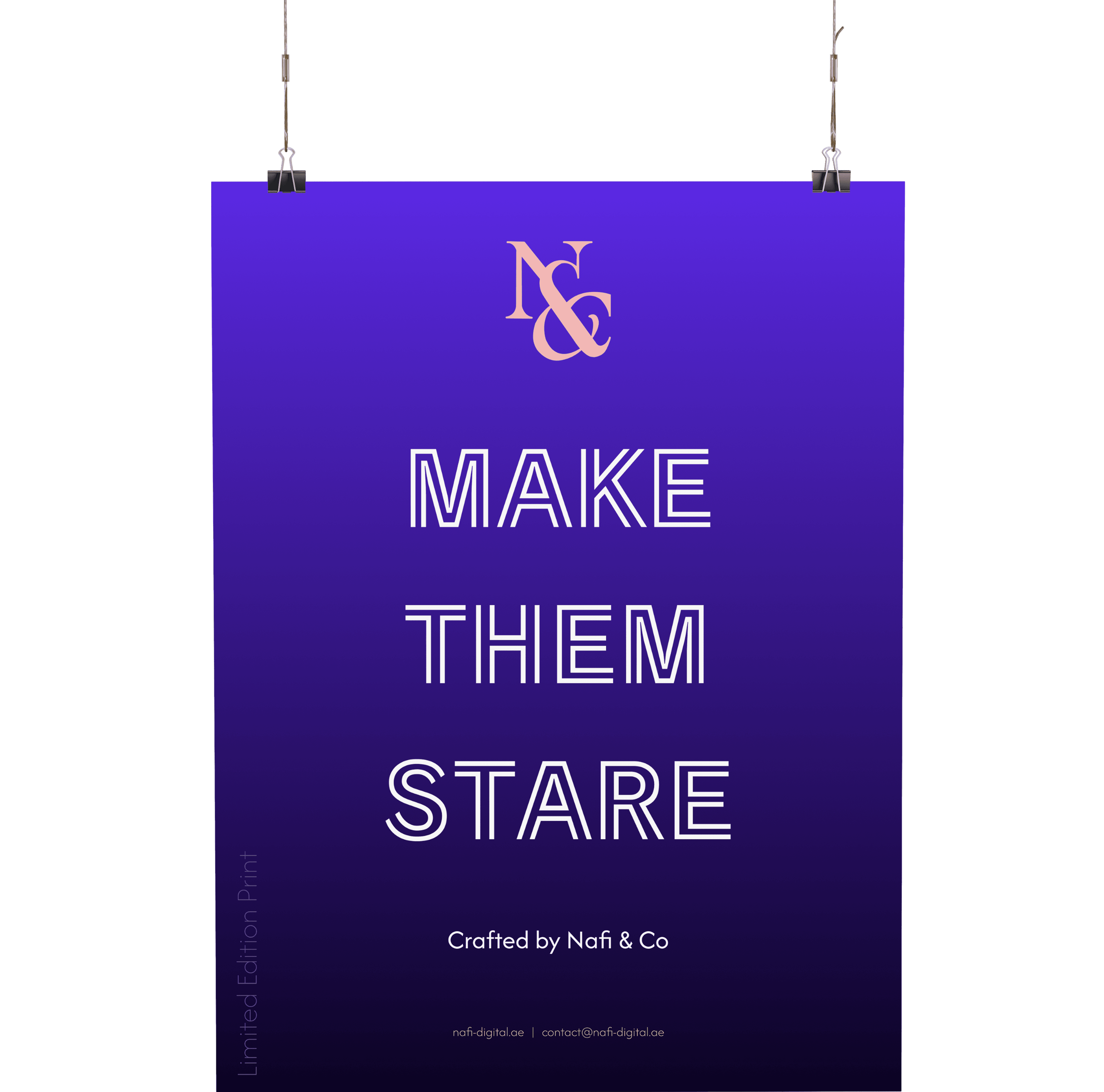 MAKE THEM STARE – Crafted by Nafi & Co