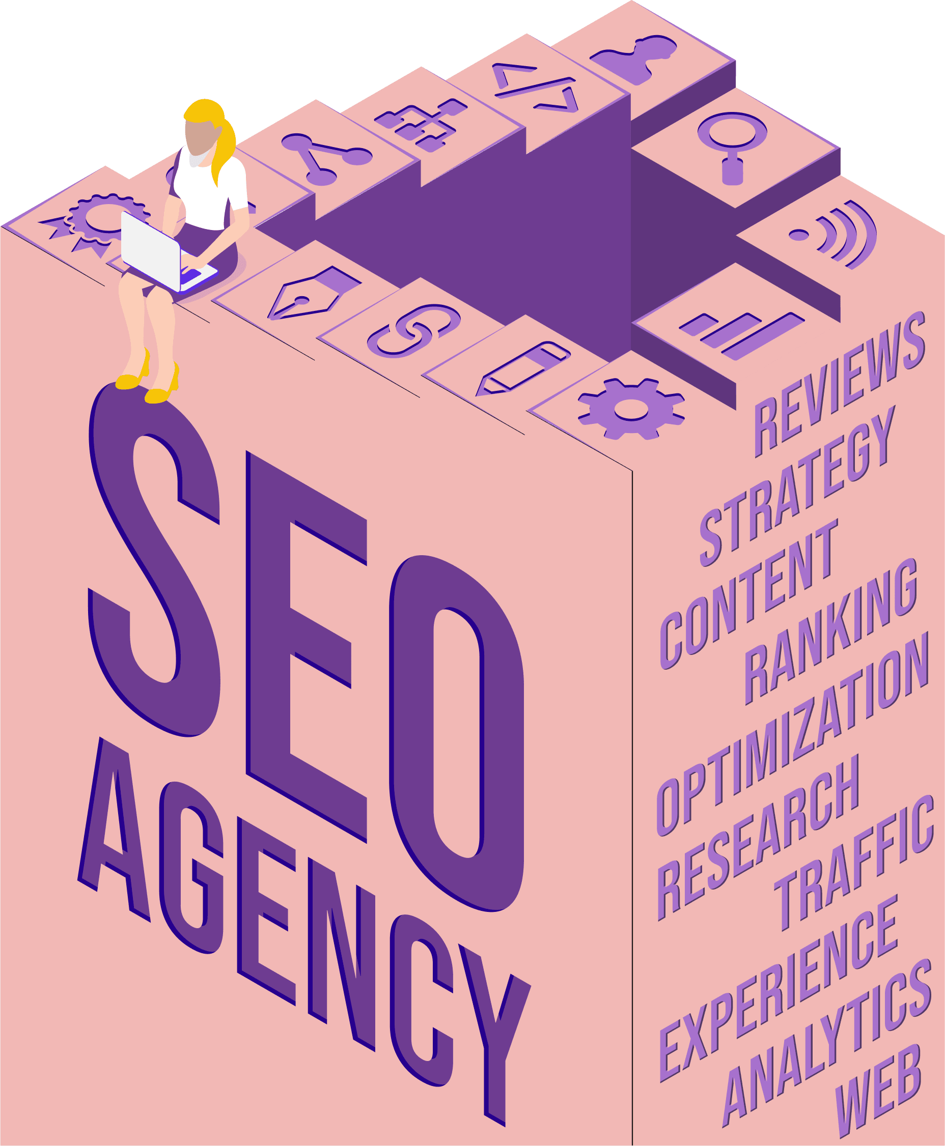 Premium SEO strategy illustration